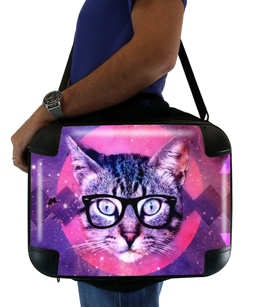  Cat Hipster para bolso de la computadora