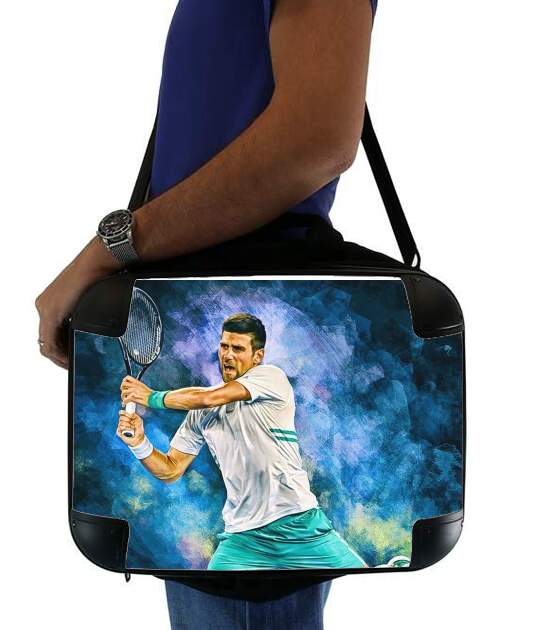  Djokovic Painting art para bolso de la computadora