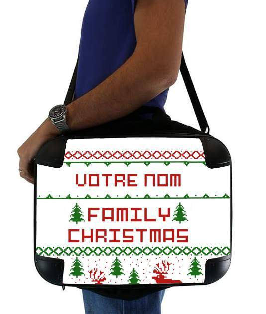  Esprit de Noel avec nom personnalisable para bolso de la computadora