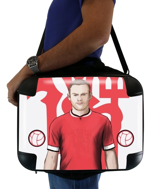  Football Stars: Red Devil Rooney ManU para bolso de la computadora