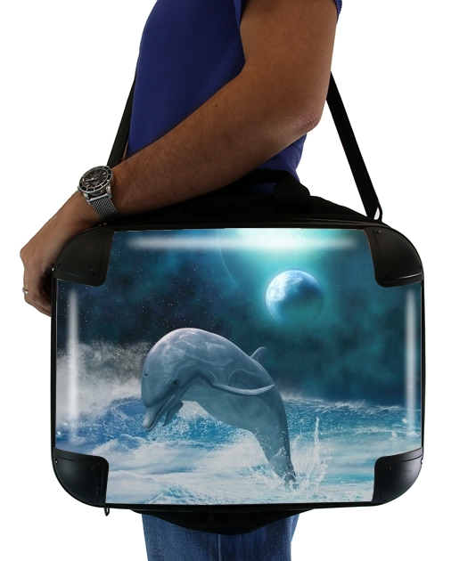  Freedom Of Dolphins para bolso de la computadora