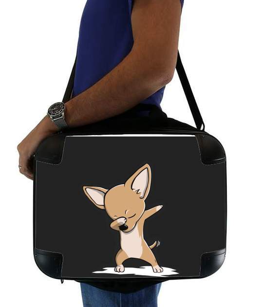  Funny Dabbing Chihuahua para bolso de la computadora
