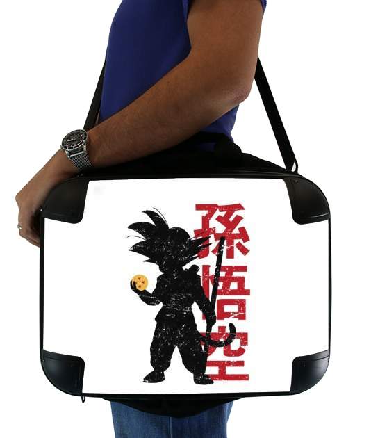  Goku silouette para bolso de la computadora