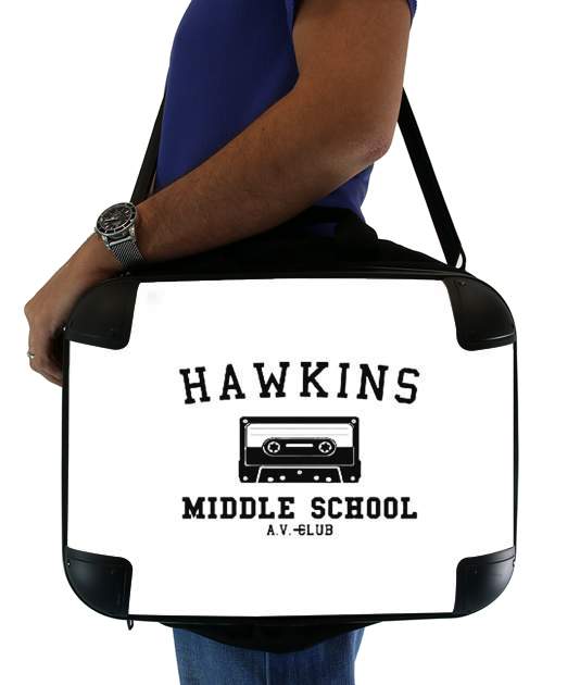  Hawkins Middle School AV Club K7 para bolso de la computadora
