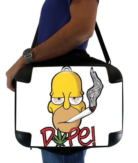  Homer Dope Weed Smoking Cannabis para bolso de la computadora