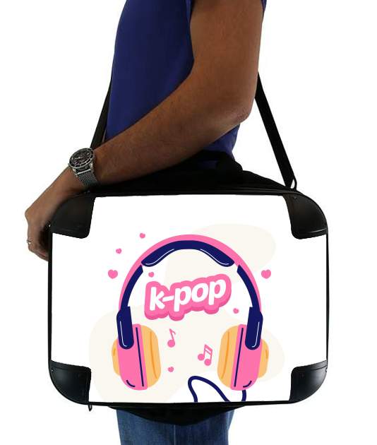  I Love Kpop Headphone para bolso de la computadora