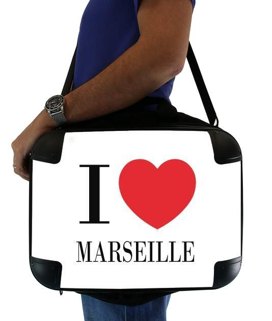  I love Marseille para bolso de la computadora