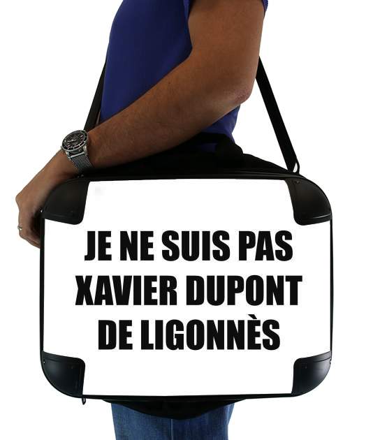  Je ne suis pas Xavier Dupont De Ligonnes Criminel para bolso de la computadora