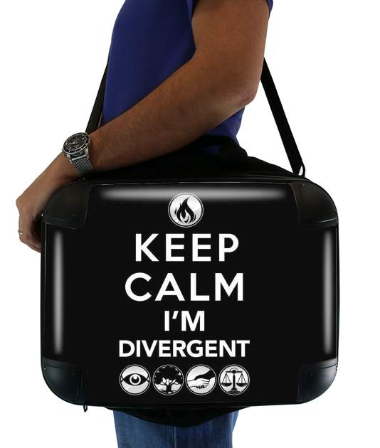  Keep Calm Divergent Faction para bolso de la computadora
