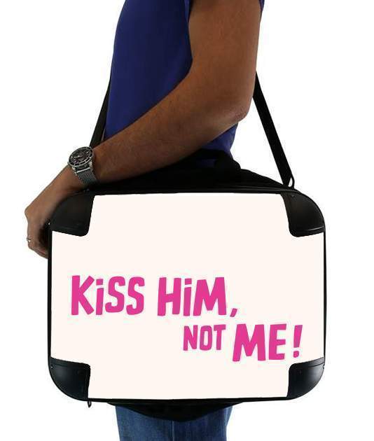  Kiss him Not me para bolso de la computadora