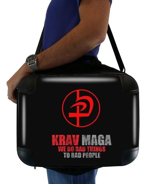  Krav Maga Bad Things to bad people para bolso de la computadora