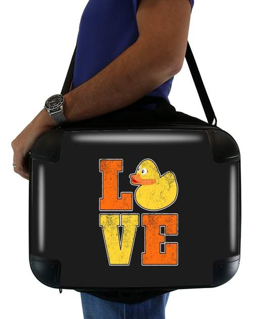  Love Ducks para bolso de la computadora