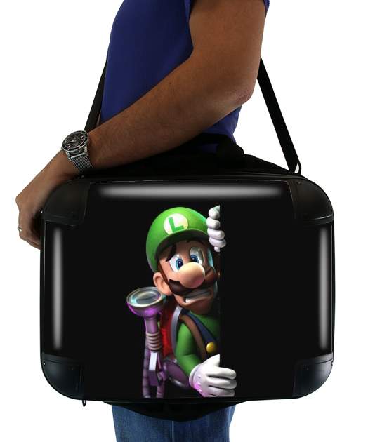  Luigi Mansion Fan Art para bolso de la computadora