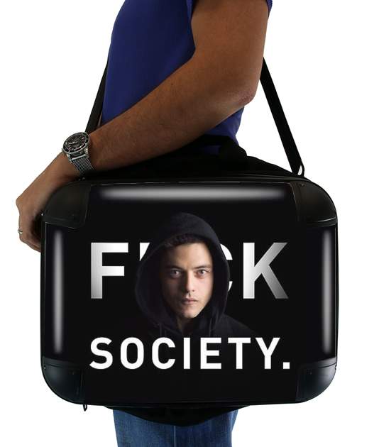  Mr Robot Fuck Society para bolso de la computadora