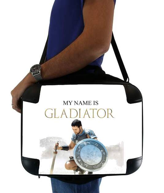  My name is gladiator para bolso de la computadora