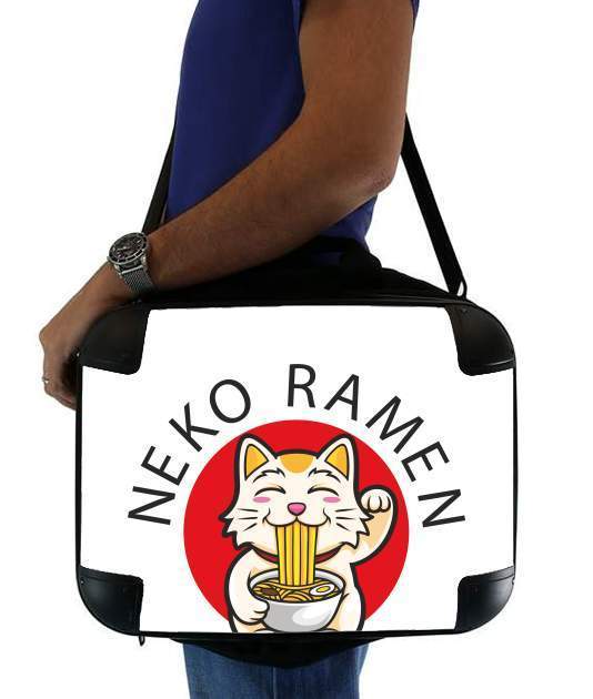  Neko Ramen Cat para bolso de la computadora