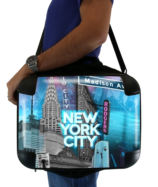  New York City II [blue] para bolso de la computadora
