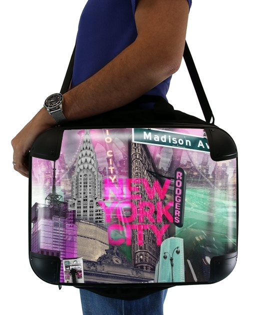  New York City II [pink] para bolso de la computadora