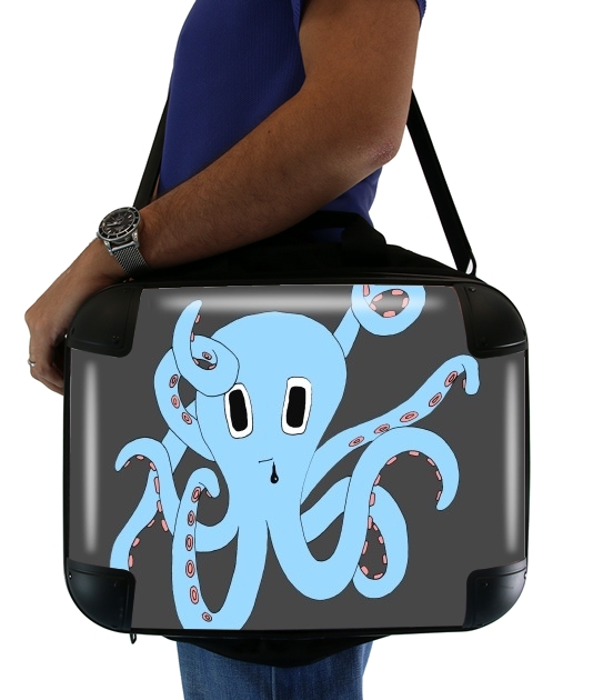  octopus Blue cartoon para bolso de la computadora
