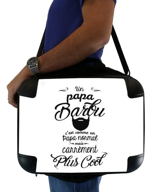  Papa Barbu comme un papa normal mais plus cool para bolso de la computadora