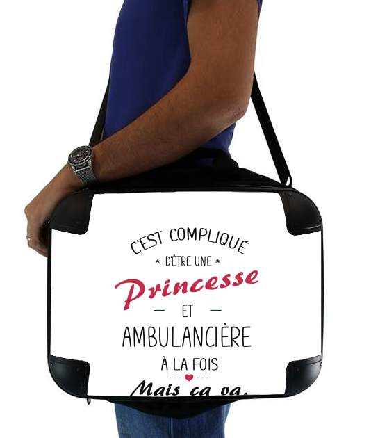  Princesse et ambulanciere para bolso de la computadora