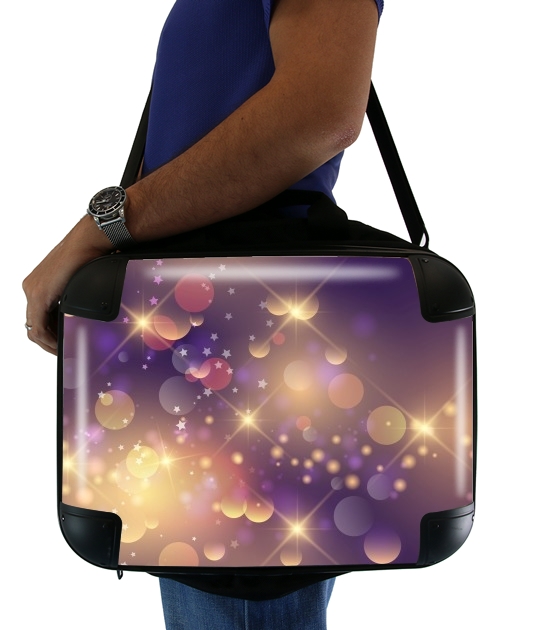  Purple Sparkles para bolso de la computadora
