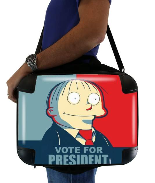  ralph wiggum vote for president para bolso de la computadora