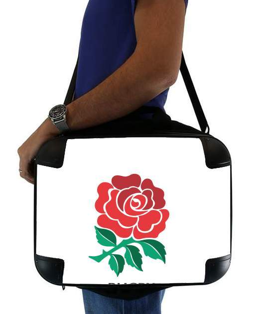  Rose Flower Rugby England para bolso de la computadora