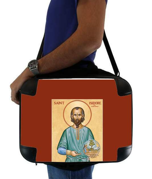  Saint Isidore para bolso de la computadora