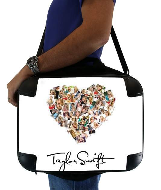 Taylor Swift Love Fan Collage signature para bolso de la computadora