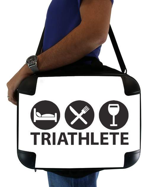  Triathlete Apero du sport para bolso de la computadora