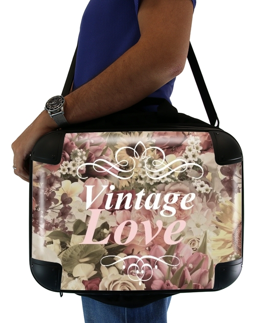  Vintage Love para bolso de la computadora