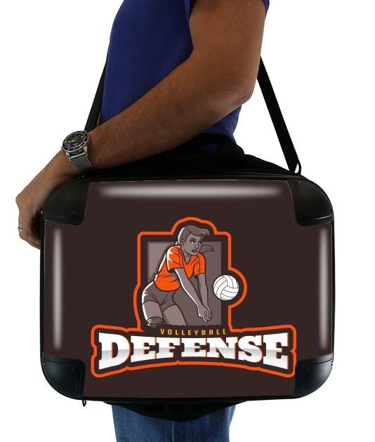  Volleyball Defense para bolso de la computadora