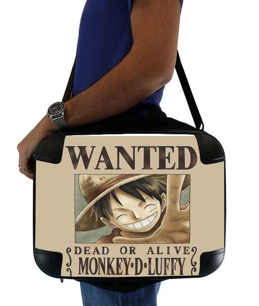  Wanted Luffy Pirate para bolso de la computadora