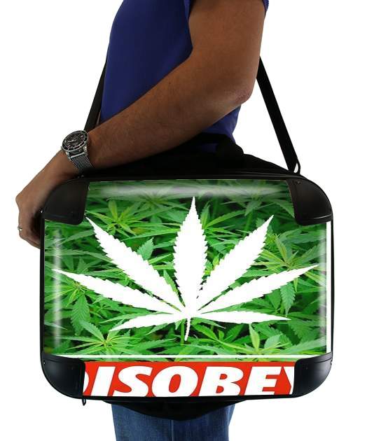  Weed Cannabis Disobey para bolso de la computadora