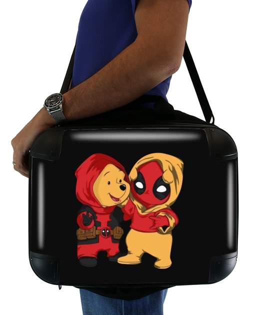  Winnnie the Pooh x Deadpool para bolso de la computadora