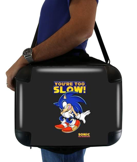  You're Too Slow - Sonic para bolso de la computadora