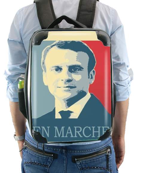  Macron Propaganda En marche la France para Mochila