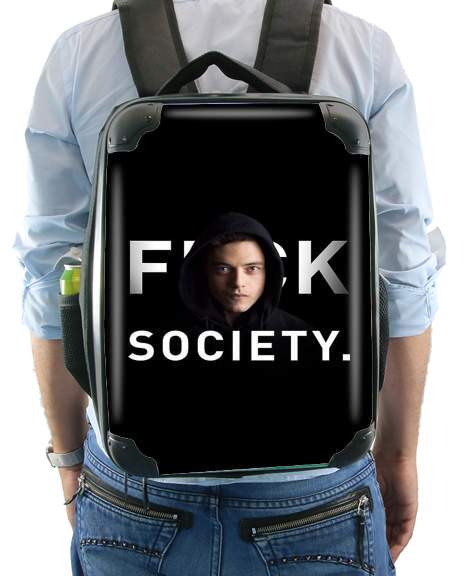  Mr Robot Fuck Society para Mochila