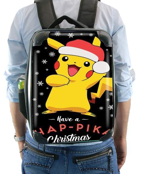  Pikachu have a Happyka Christmas para Mochila