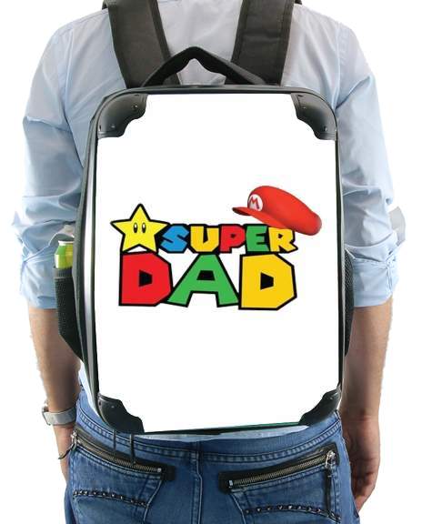  Super Dad Mario humour para Mochila