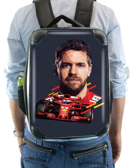  Vettel Formula One Driver para Mochila