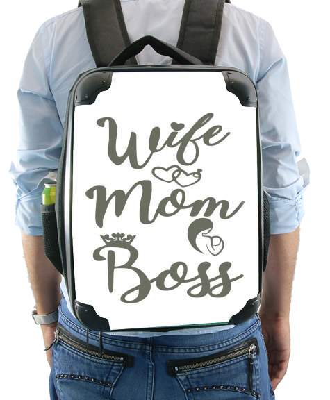  Wife Mom Boss para Mochila