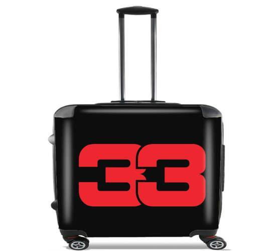  33 Max Verstappen para Ruedas cabina bolsa de equipaje maleta trolley 17" laptop