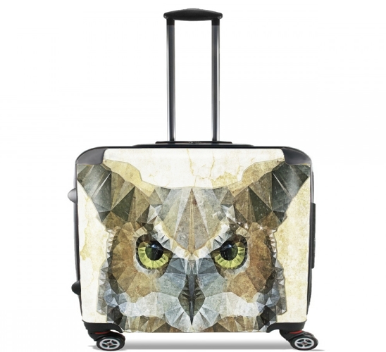  abstract owl para Ruedas cabina bolsa de equipaje maleta trolley 17" laptop