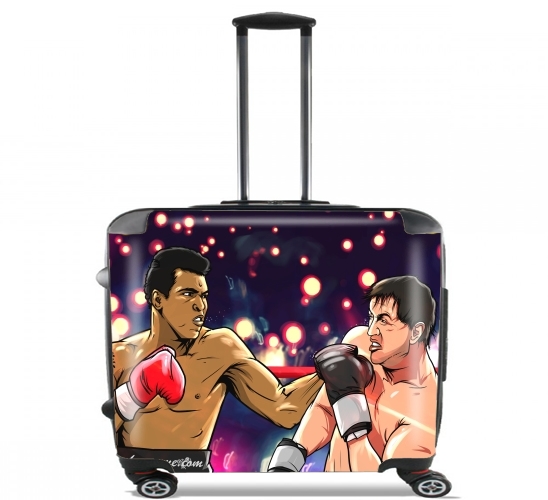 Ali vs Rocky para Ruedas cabina bolsa de equipaje maleta trolley 17" laptop