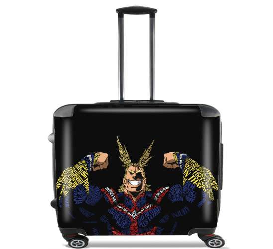  All Might Toshinori Word Art para Ruedas cabina bolsa de equipaje maleta trolley 17" laptop