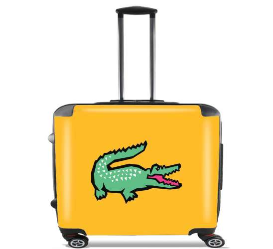  alligator crocodile lacoste para Ruedas cabina bolsa de equipaje maleta trolley 17" laptop
