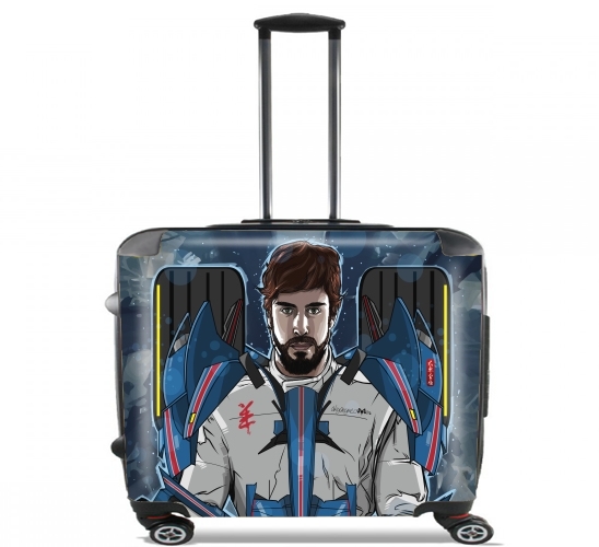  Alonso mechformer  racing driver  para Ruedas cabina bolsa de equipaje maleta trolley 17" laptop