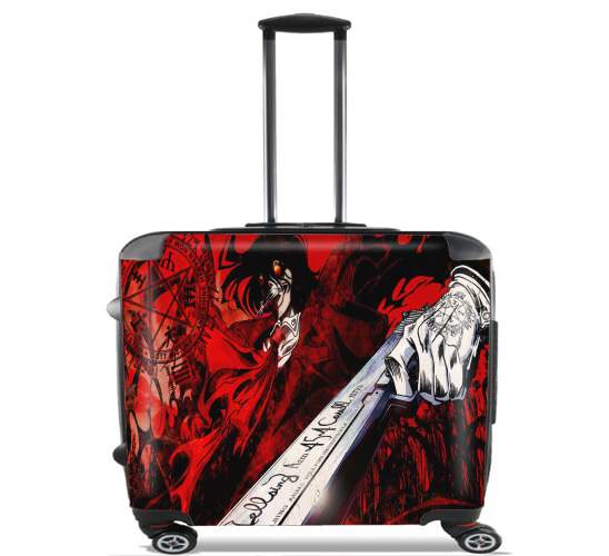 alucard dracula para Ruedas cabina bolsa de equipaje maleta trolley 17" laptop